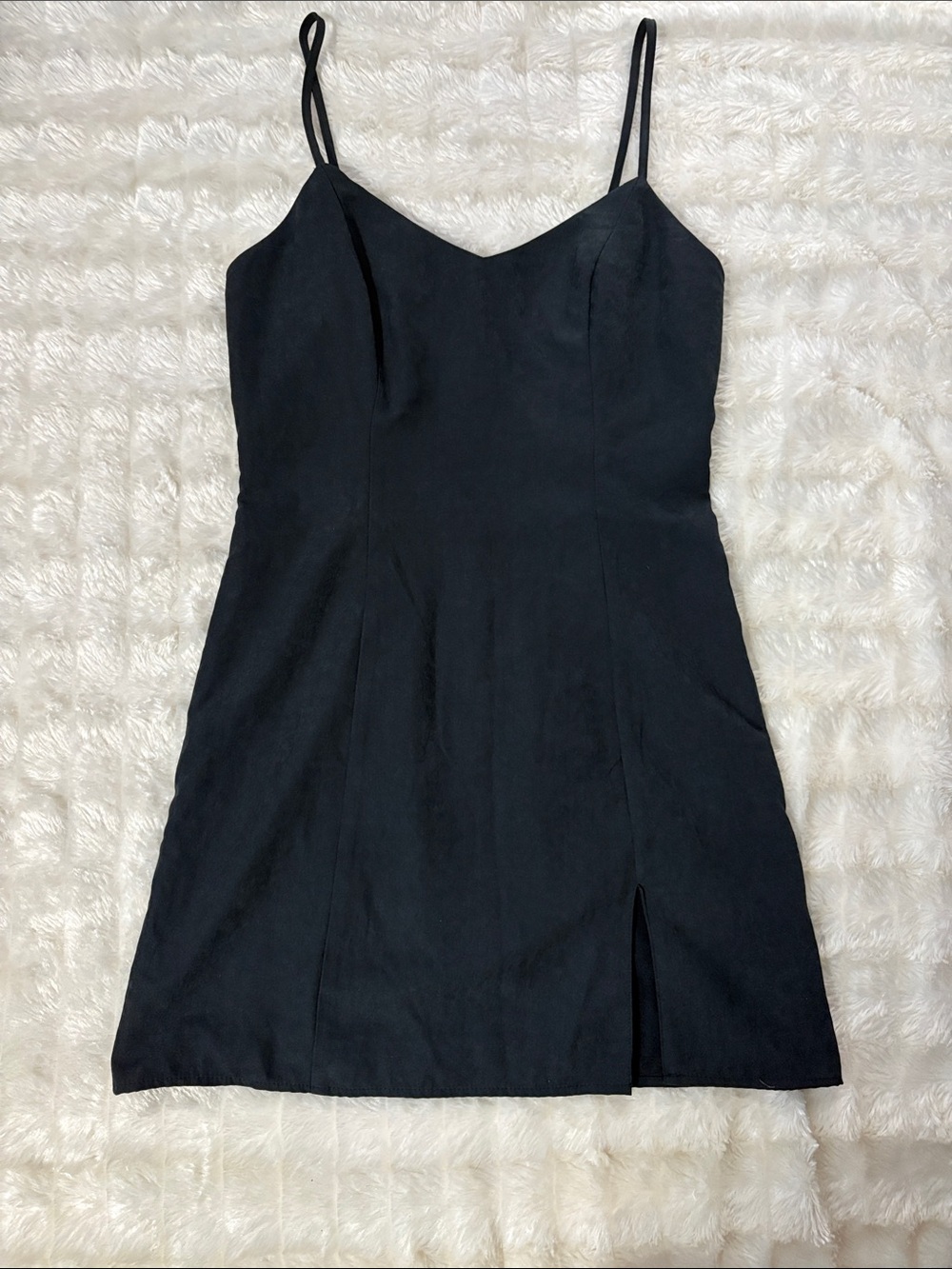Size S Forever 21 Classic Black Spaghetti-Strap Mini Dress